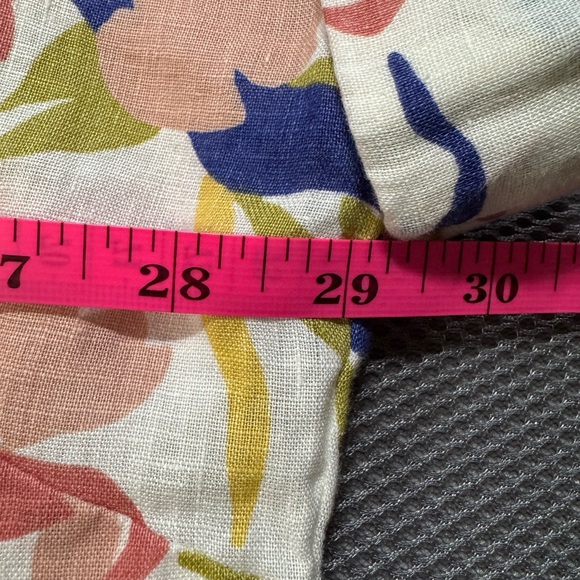 Lauren Ralph Lauren 100% Linen Relaxed Fit Floral Short Sleeve Shirt Size 3X - Picture 11 of 13